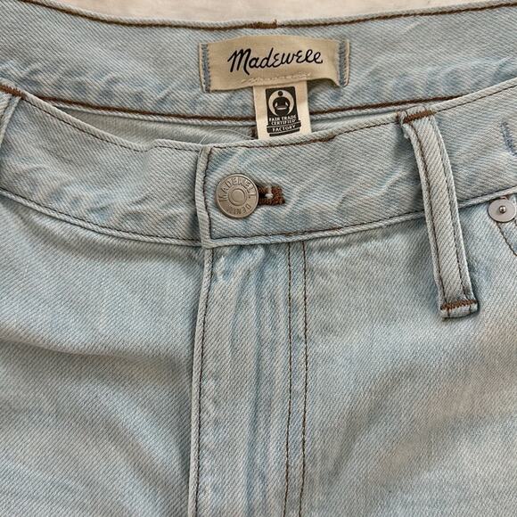 Madewell The Slouchy Boyjean Light Wrightlane Wash Ripped Edition Boyfriend 32 - Picture 6 of 16